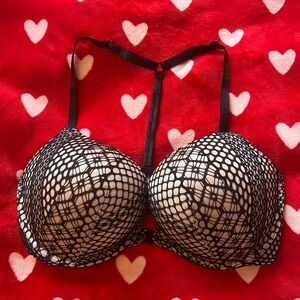 Victoria’s Secret Push Up Padded Fishnet Bra 36D